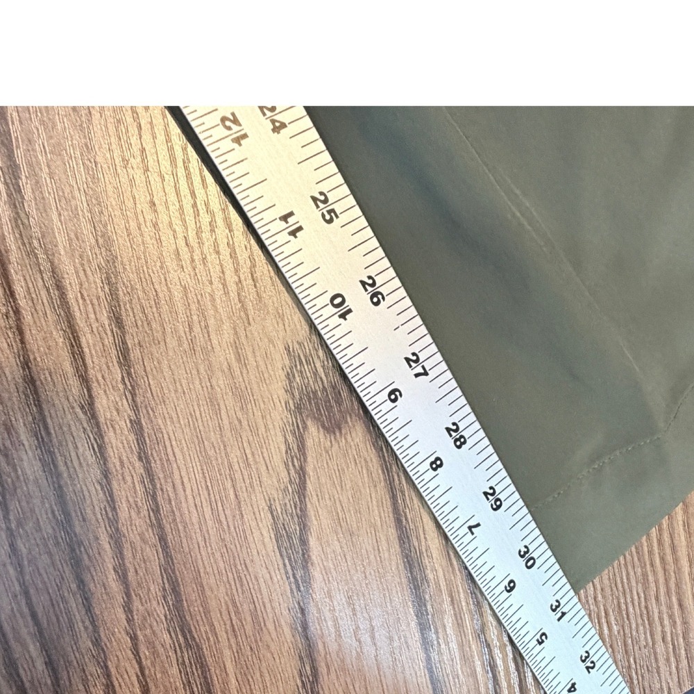 Athleta Green Solid Polyester Brooklyn Womens Wide Leg Pants 10 - Picture 10 of 10